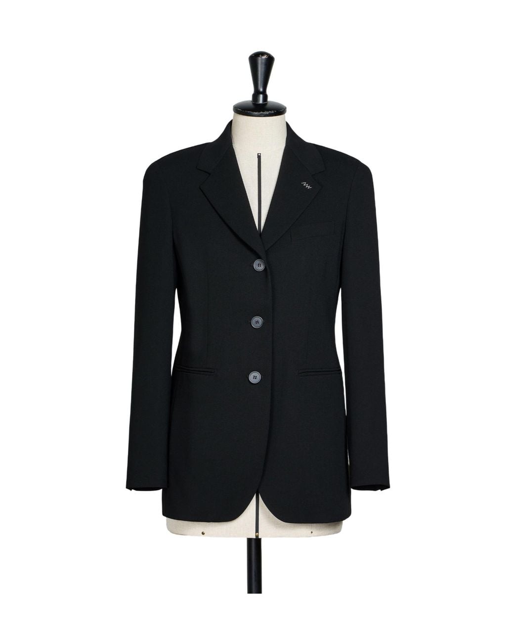 Max Mara Black Lampada Single-Breasted Blazer