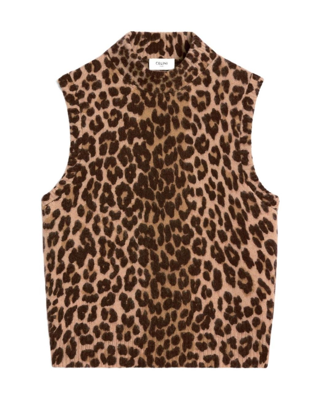Céline Brown Turtleneck Sweater