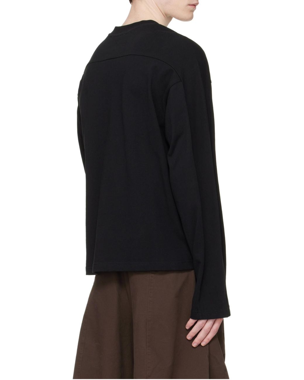 Entire studios Black Regular Fit Crewneck T-Shirt for men