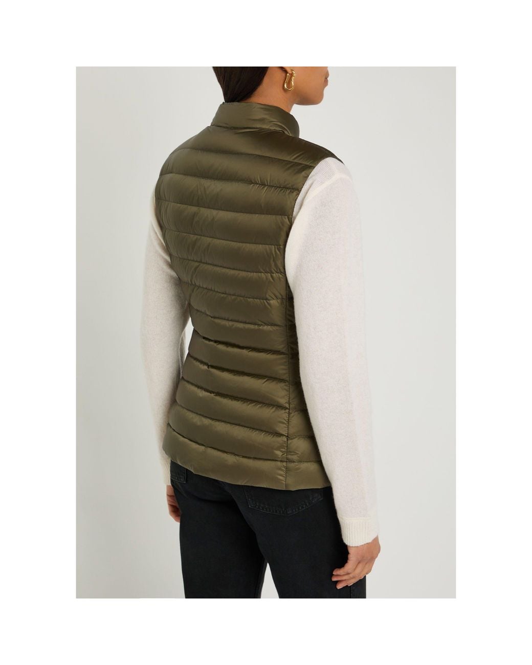 Moncler Green Stand-Collar Down Vest