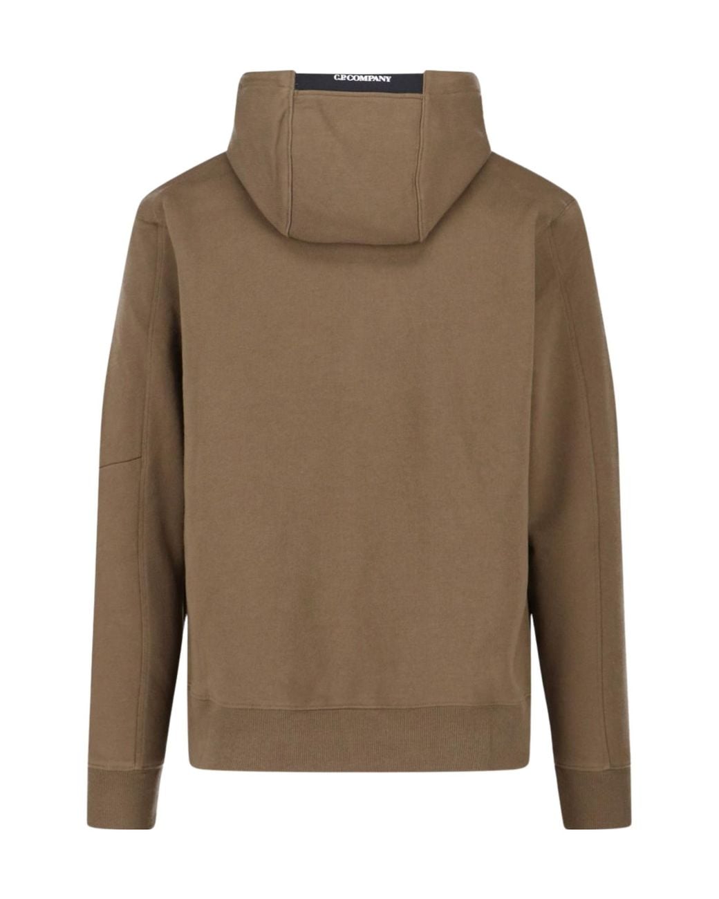 C P Company Green Lens-Detail Hoodie for men