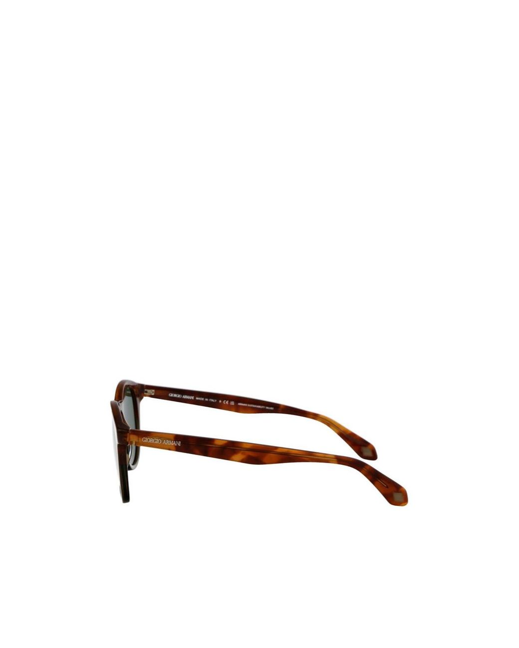 Giorgio Armani Green Round Frame Sunglasses for men