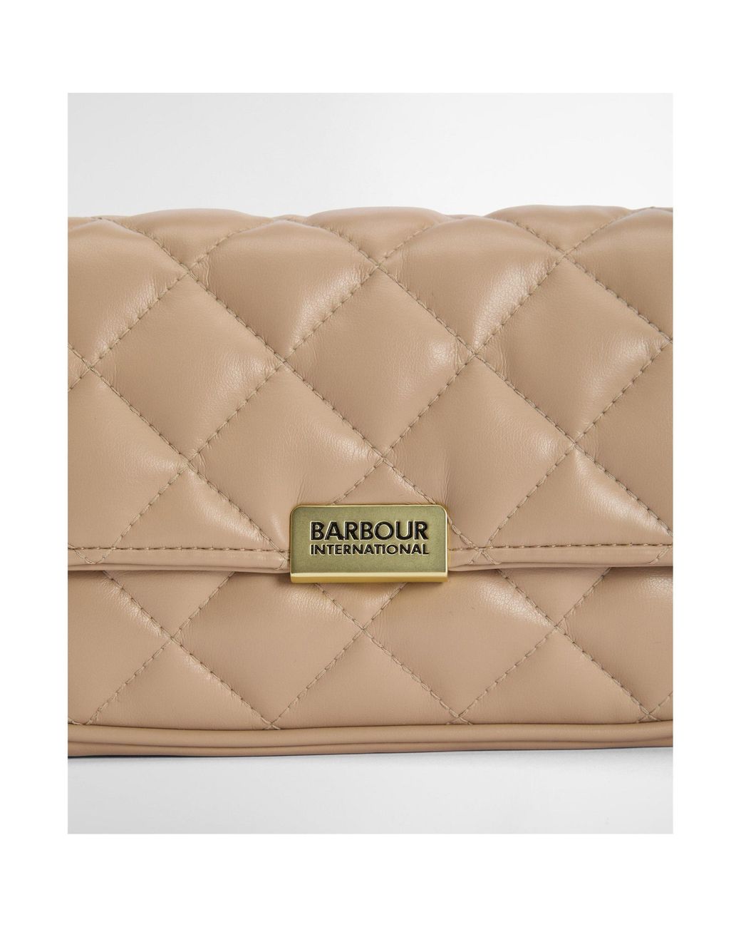 Barbour Natural Quilted Mini Soho Crossbody Bag