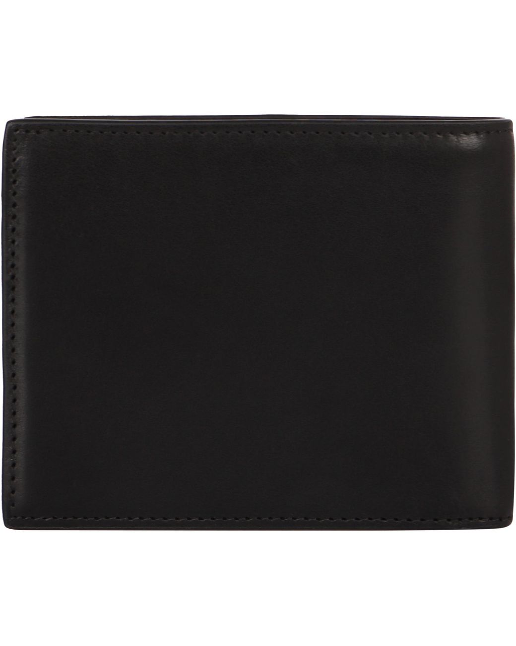 Dolce & Gabbana Black Logo Plaque Bi-Fold Wallet for men