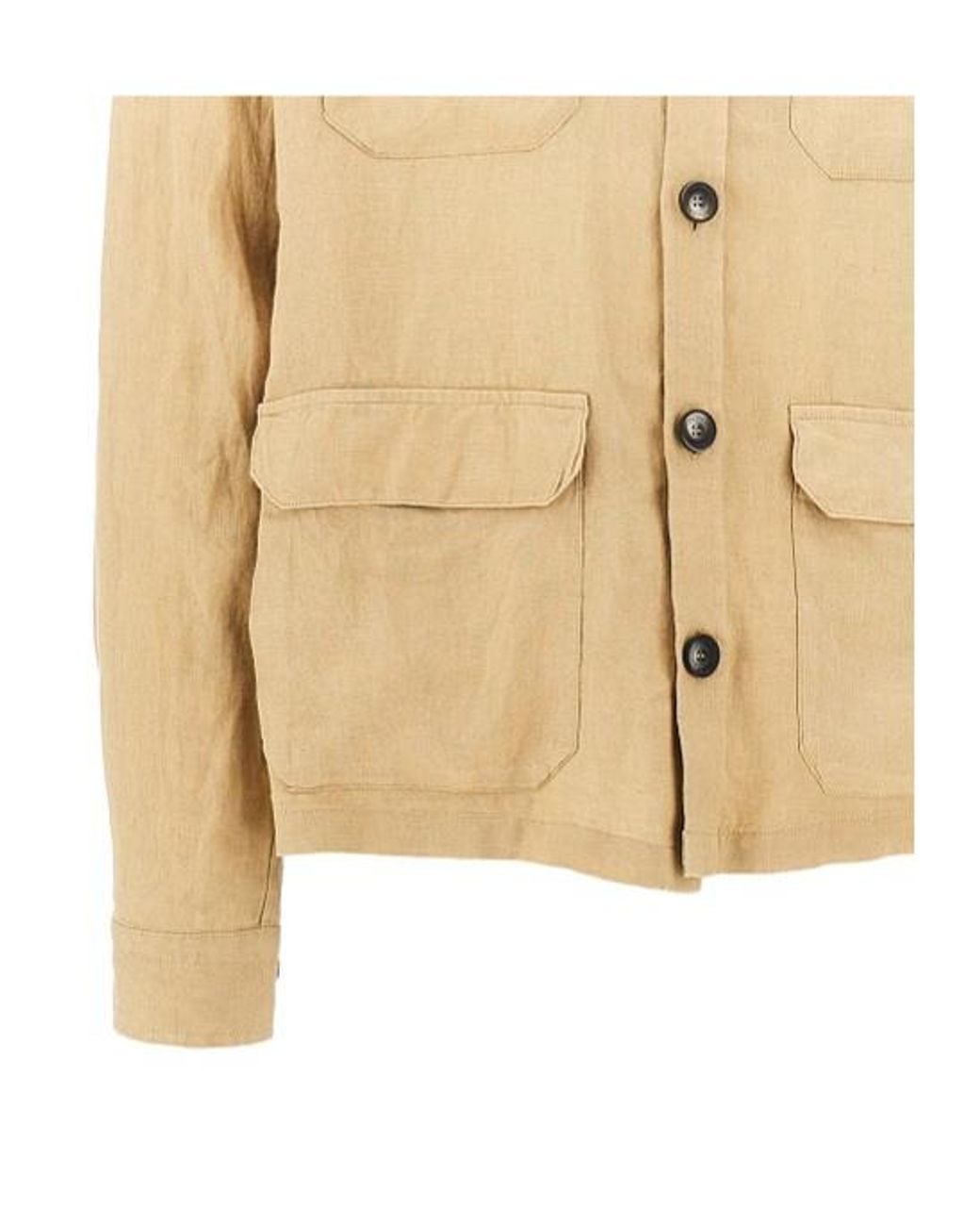Herno Natural Field Button-Up Overshirt for men