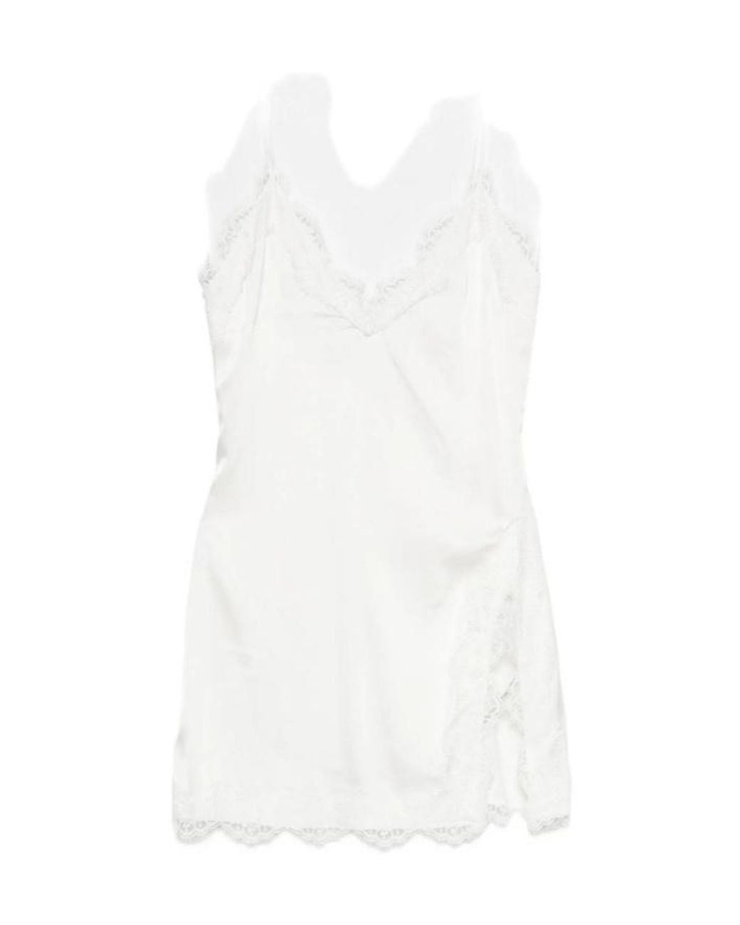 Oseree White Oséree Lace Trim Camisole