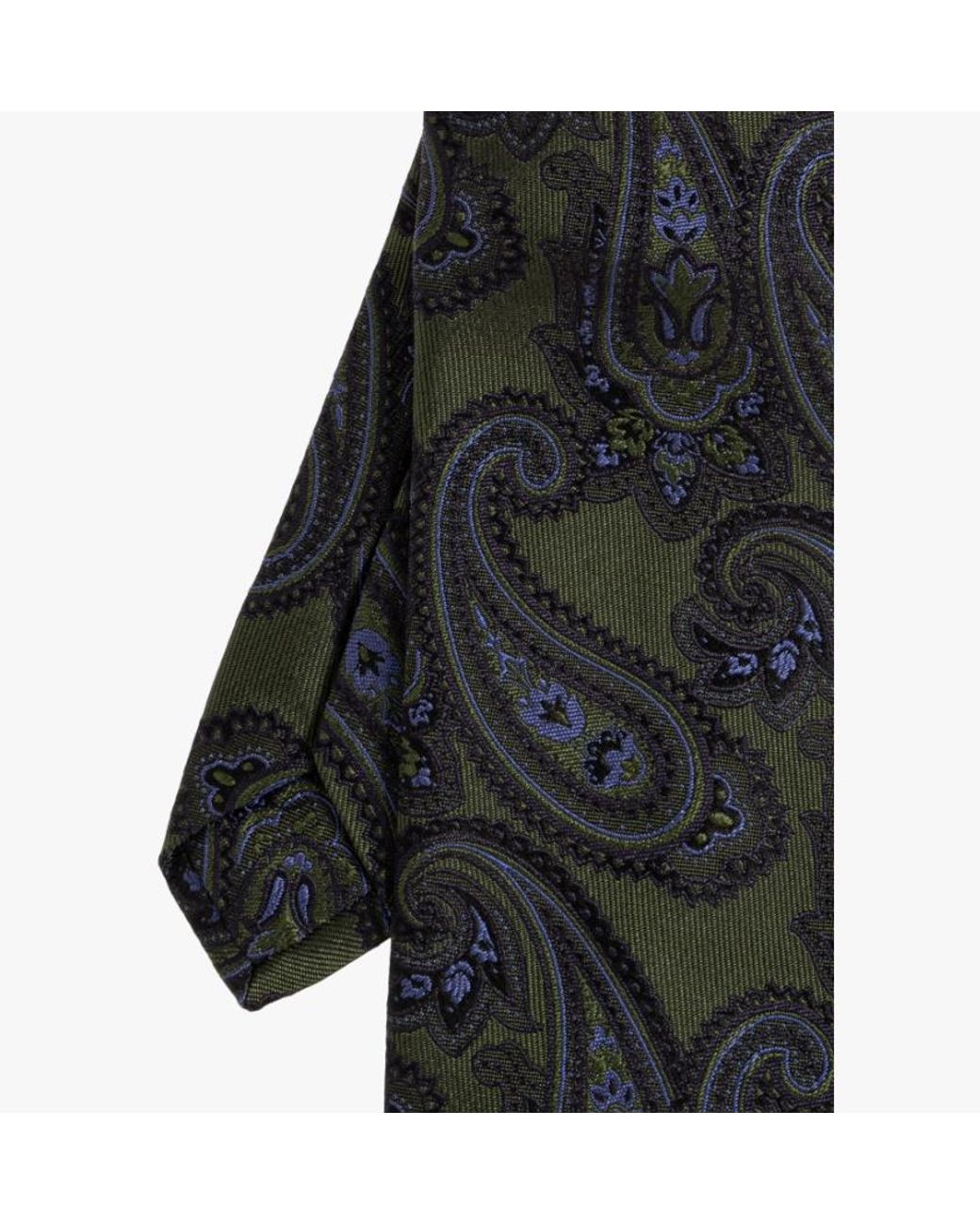 Etro Blue Paisley Tie for men