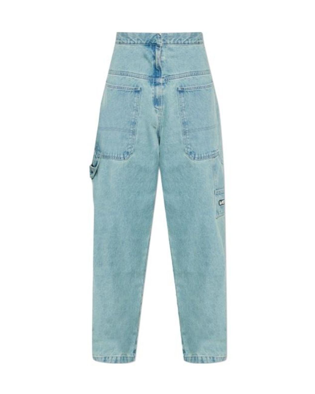 Vetements Blue Wide-Leg Utility Jeans for men