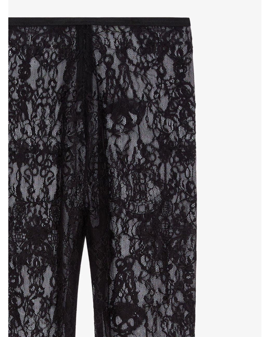 Givenchy Black Chandelier Lace Leggings