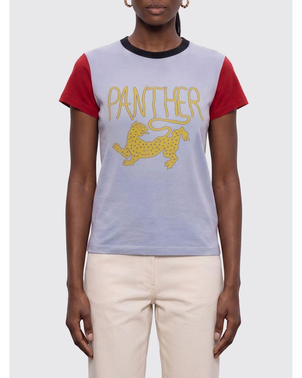 Valentino Multicolor Graphic Printed Crewneck T-Shirt
