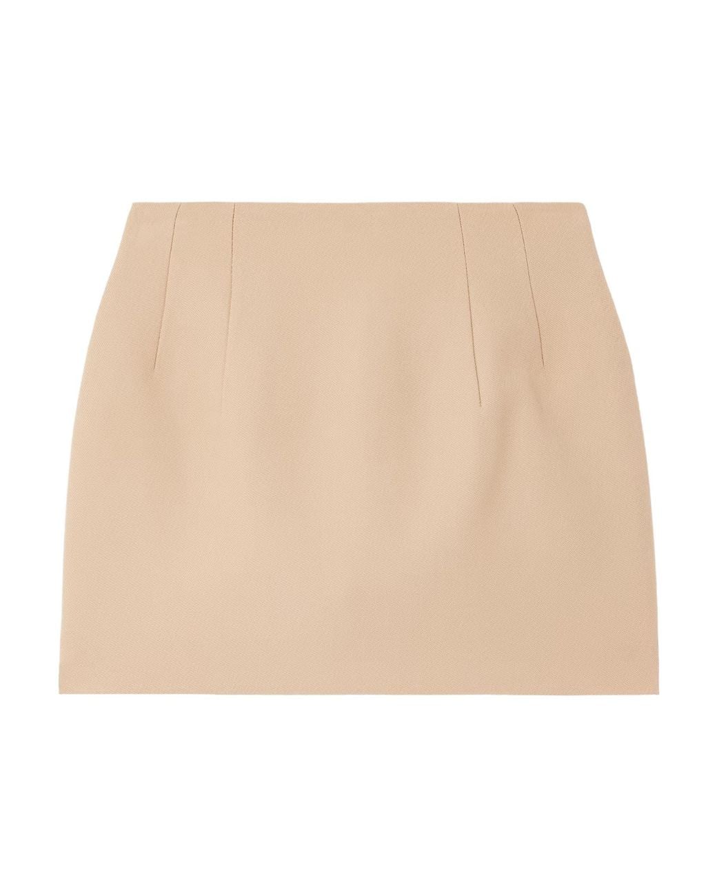 Wardrobe NYC Natural Contour Wool Mini Skirt