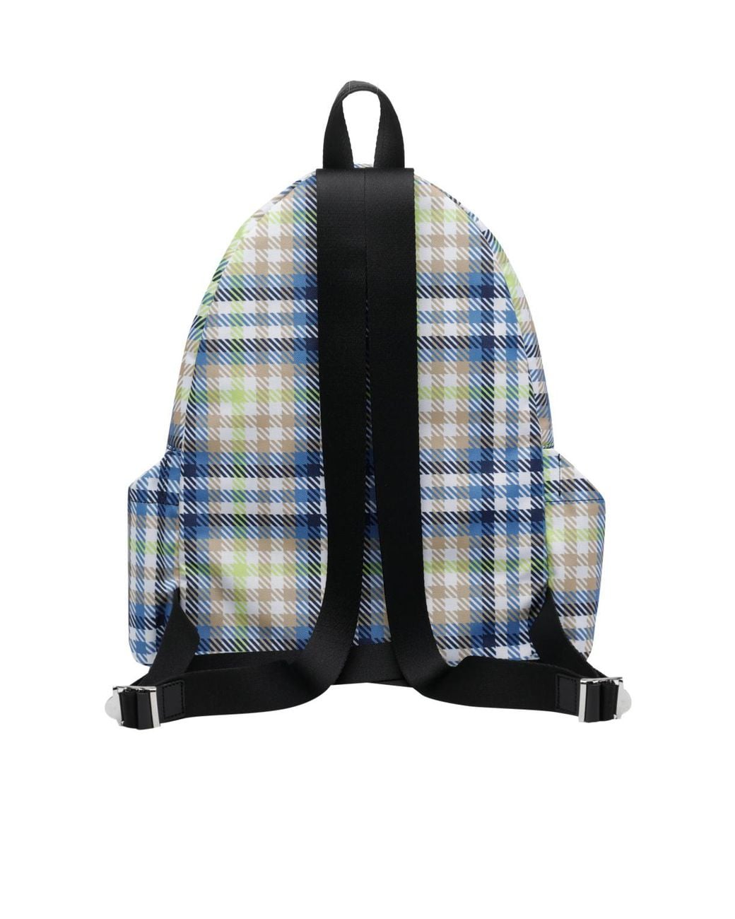 Vivienne Westwood Blue George Tartan-Check Pattern Backpack