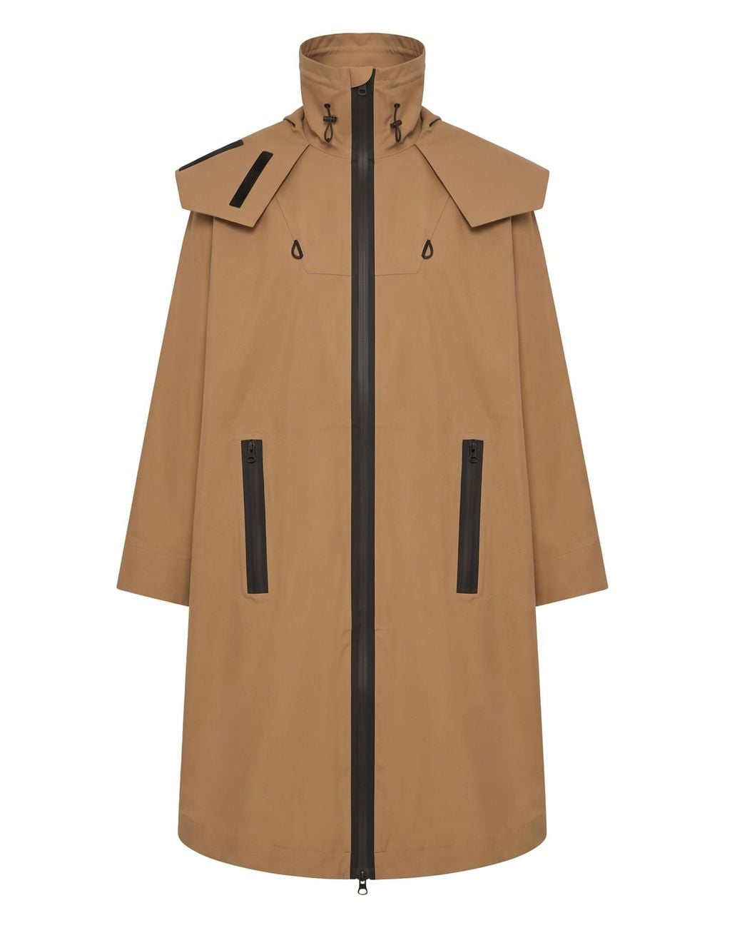 Bottega Veneta Natural Voluminous Hooded Parka Coat