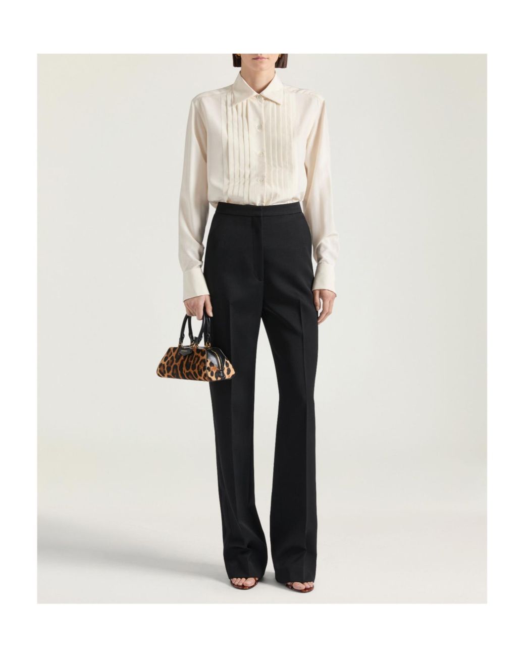 Givenchy Black Tuxedo Cigarette Pants