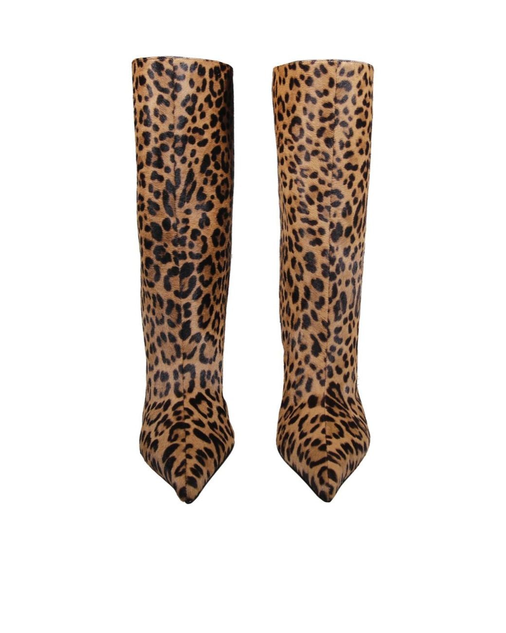 AMINA MUADDI Brown Pointed Kitten Heel Ankle Boots