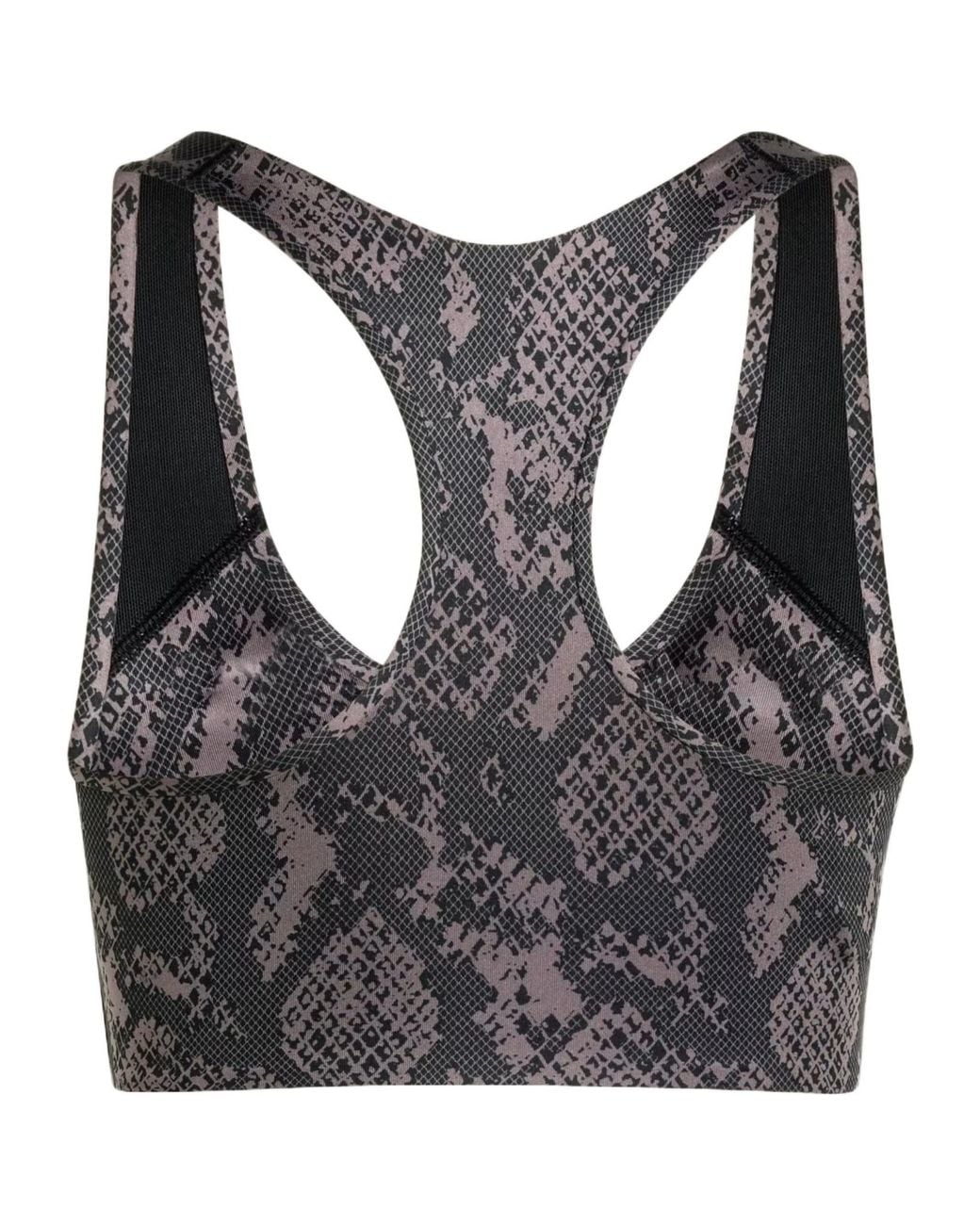 Adidas By Stella McCartney Gray Printed Performance Bra