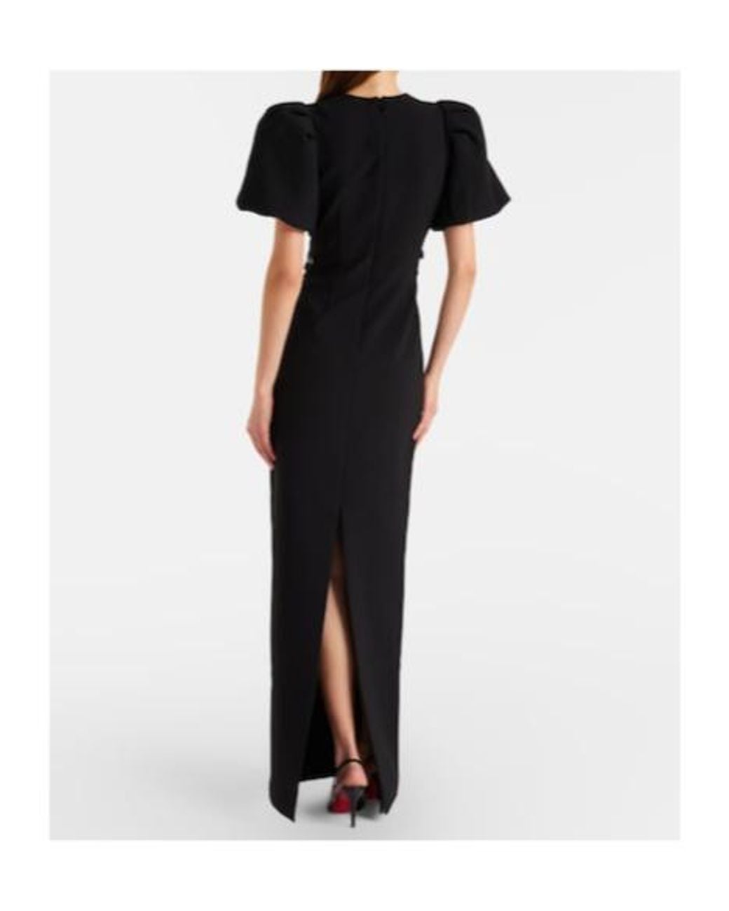 Rebecca Vallance Black Zephyr Embellished Gown