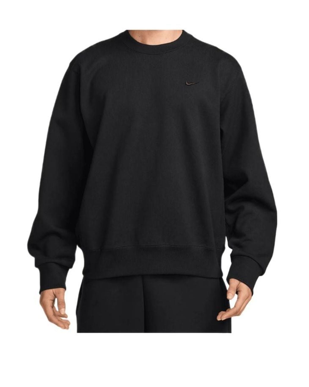 Nike Black Crew-Neck Sweatshirt for men