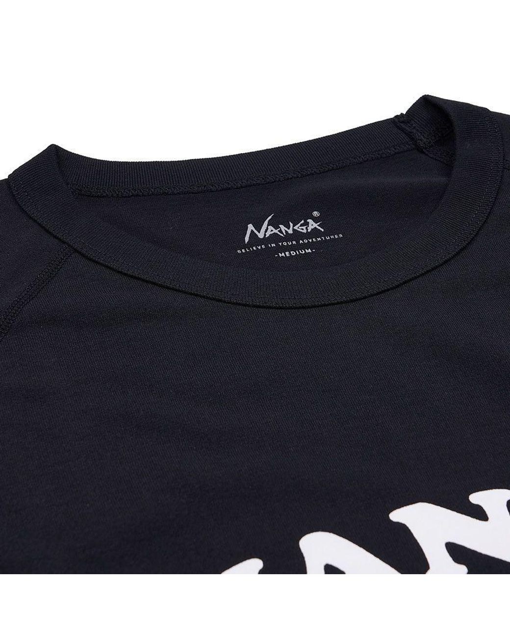 NANGA Blue Dry Mix T-Shirt for men