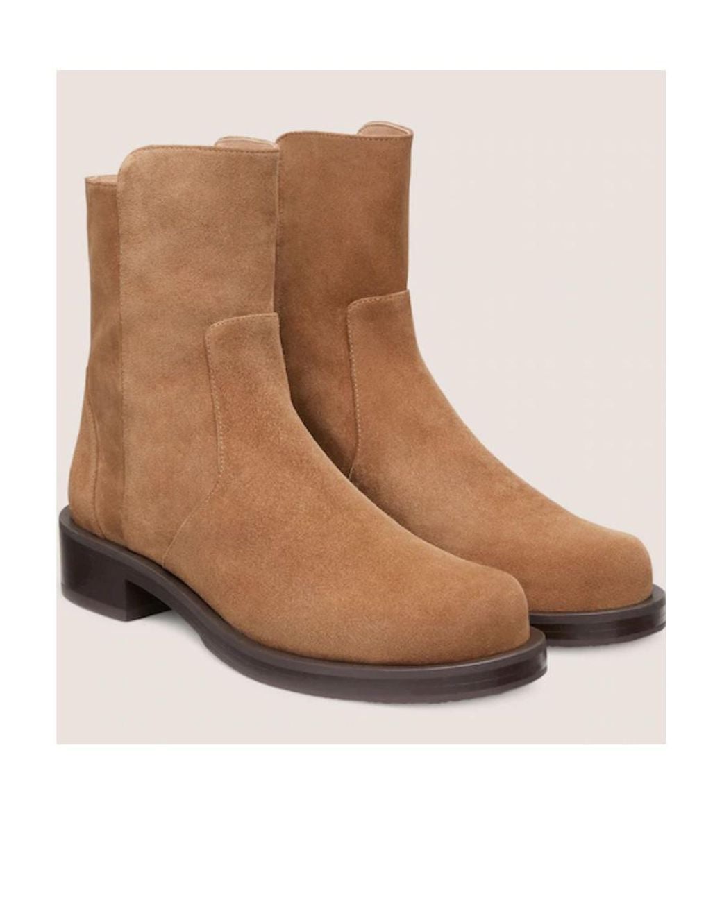 Stuart Weitzman Brown Zipper Boots
