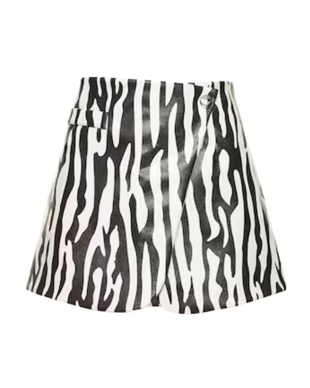 Coperni Black Zebra Miniskirt