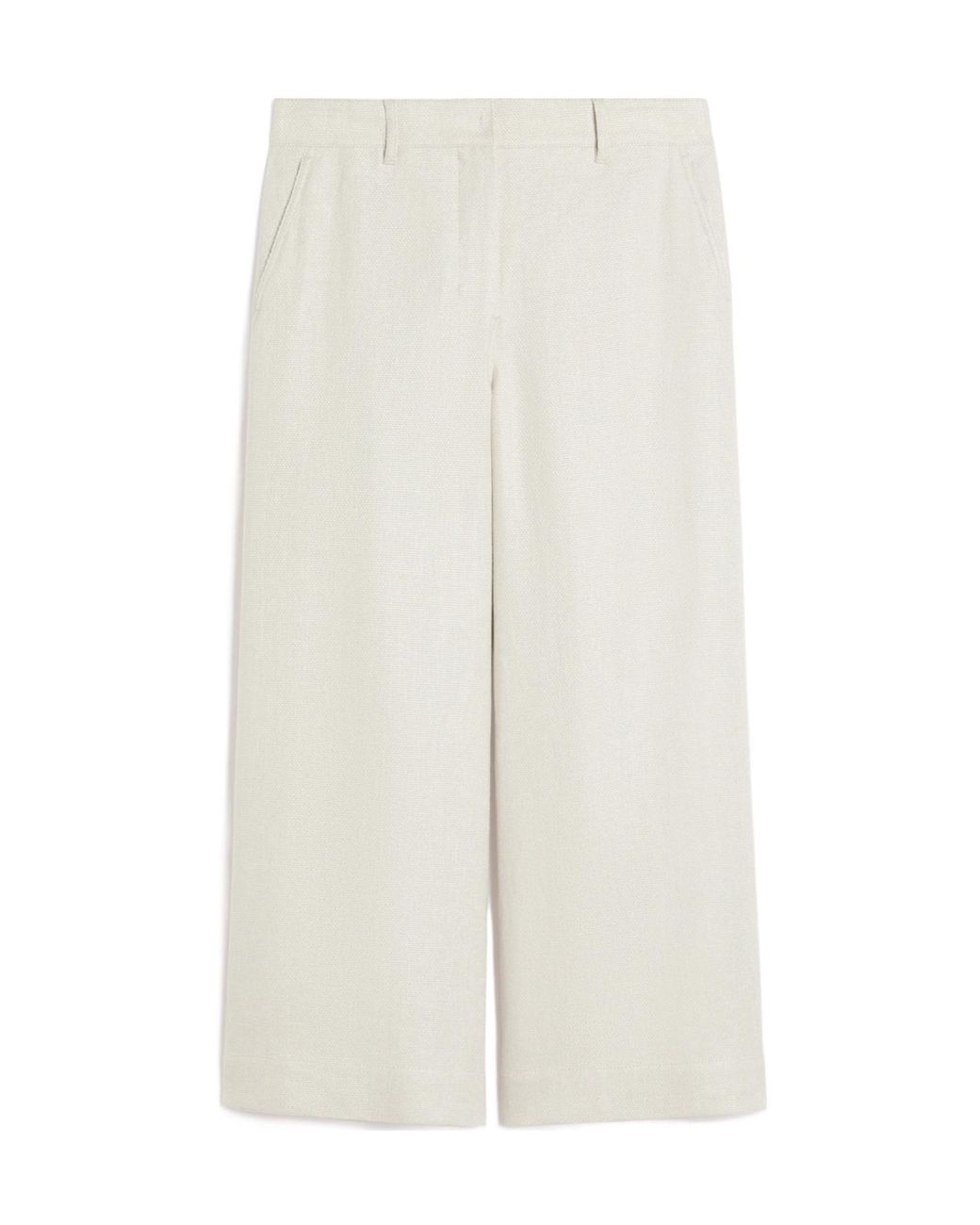 Max Mara White 'S Abissi Wide Leg Trousers