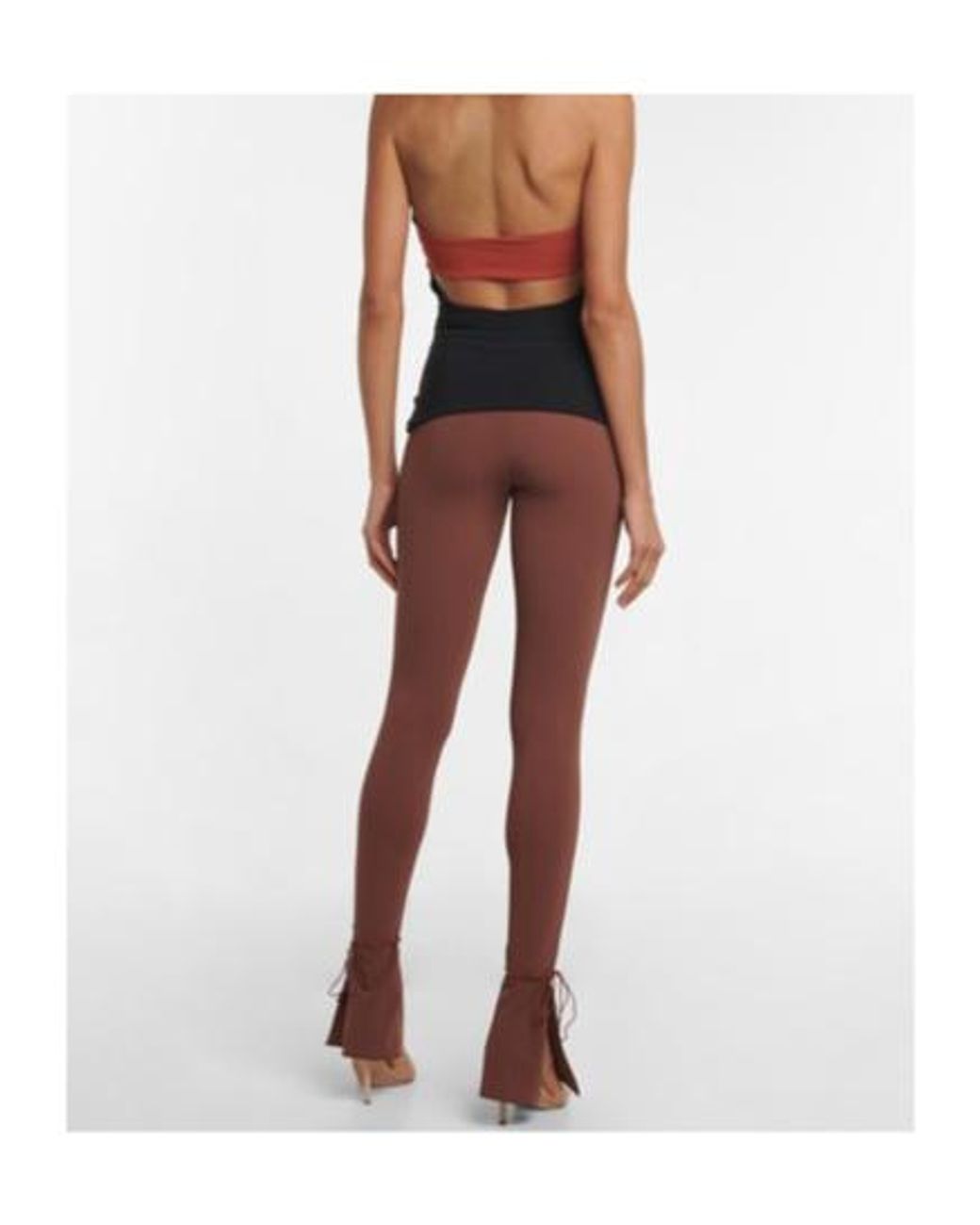 Nensi Dojaka Black Cutout Halterneck Top