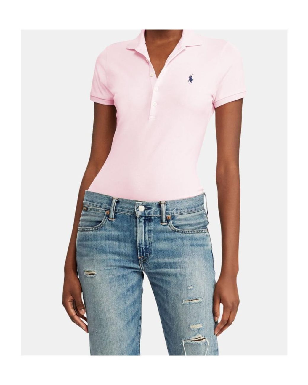 Polo Ralph Lauren Pink Slim Fit Stretch Polo Shirt