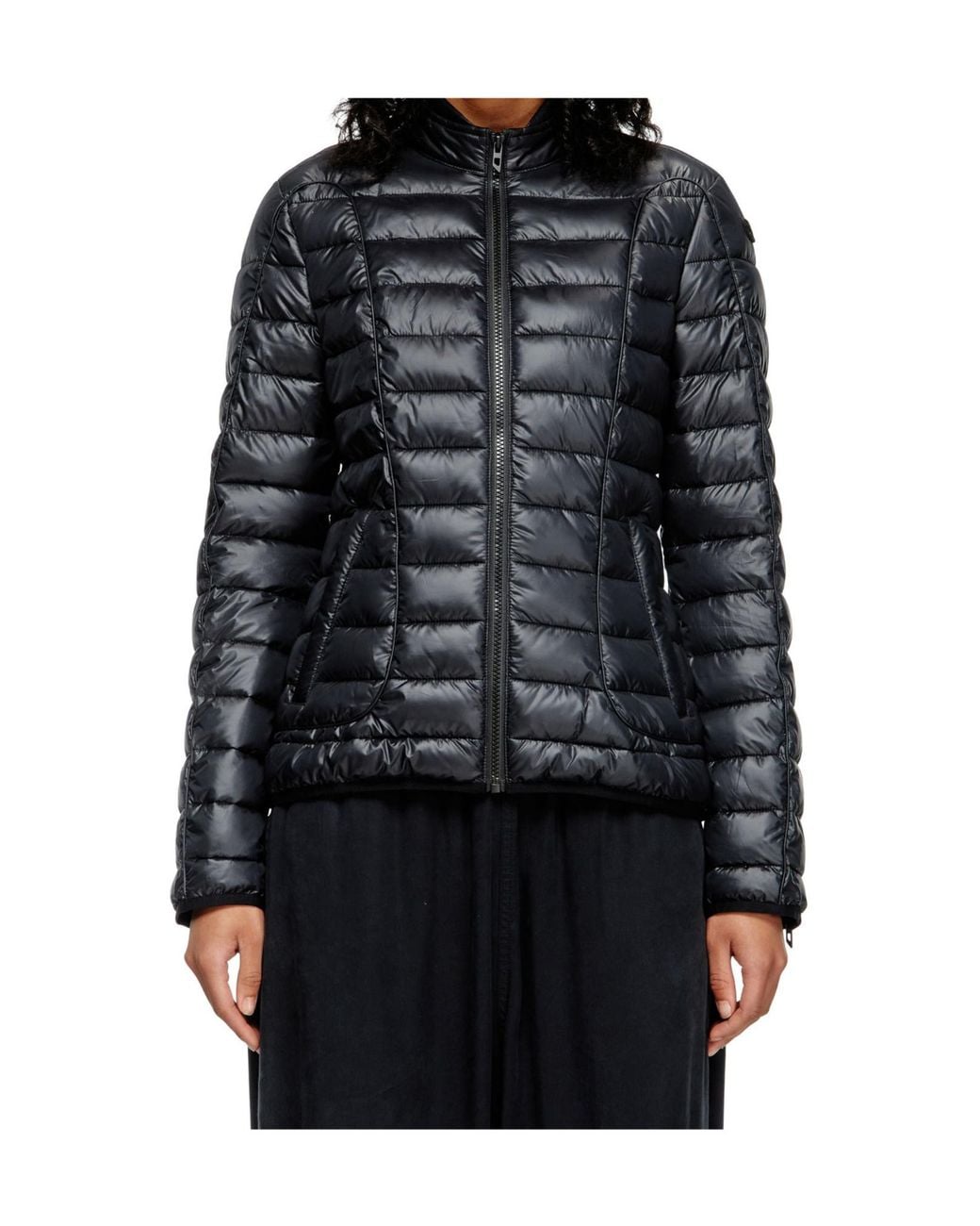 DIESEL Blue Quilted Puffer Jacket