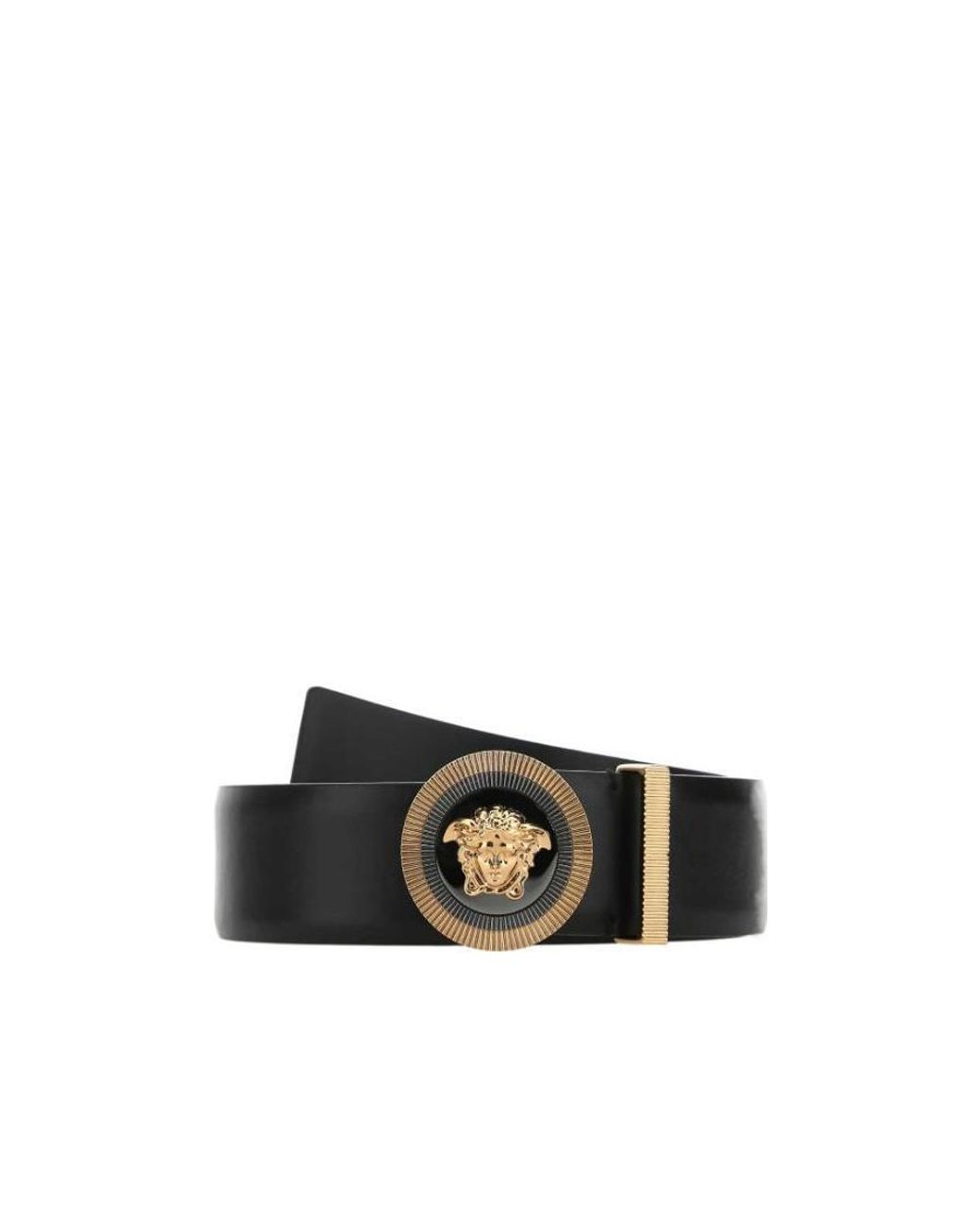 Versace White Medusa Plaque Buckle Belt for men