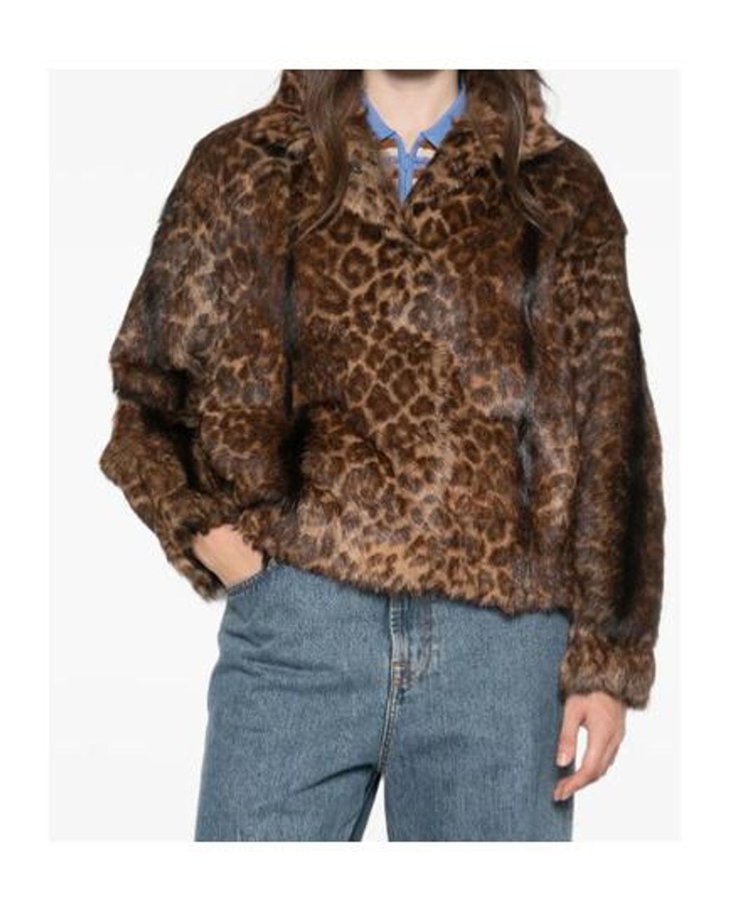 Salvatore Santoro Brown Long-Sleeve Leopard Print Jacket