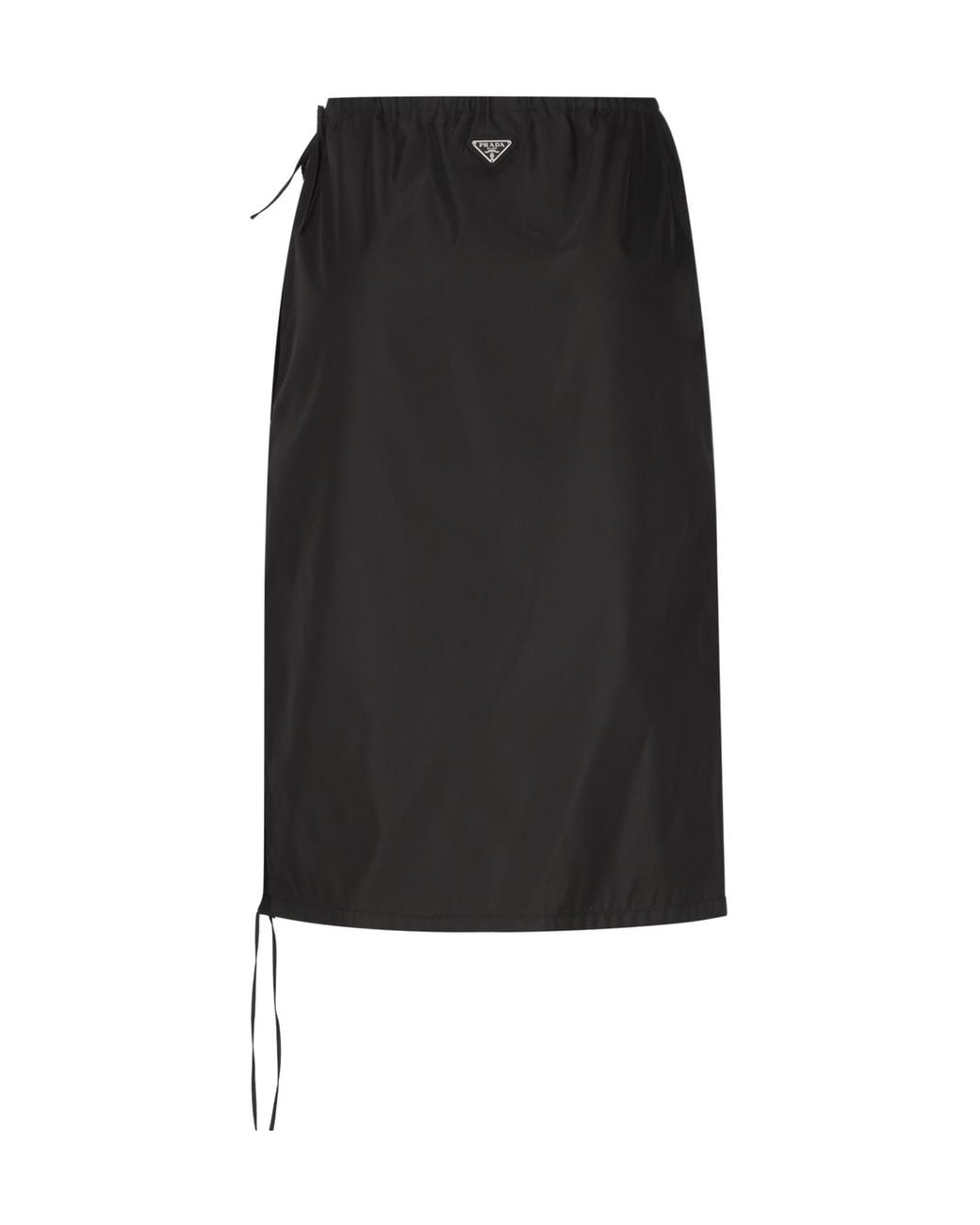 Prada Black Re-Nylon Pencil Skirt