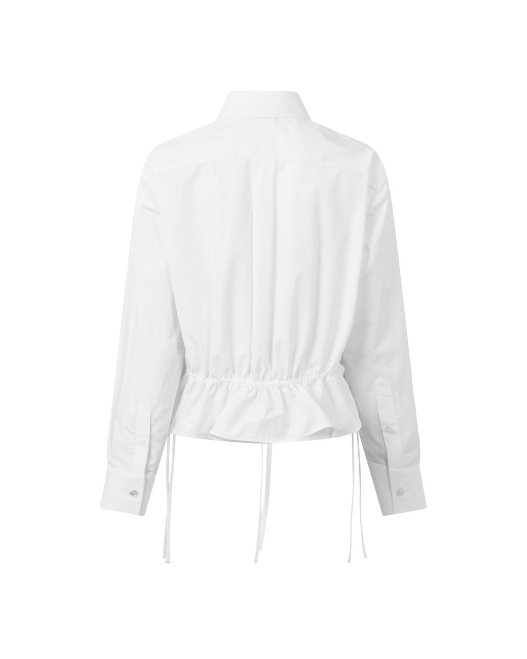 McQueen White Long-Sleeve Cotton Shirt