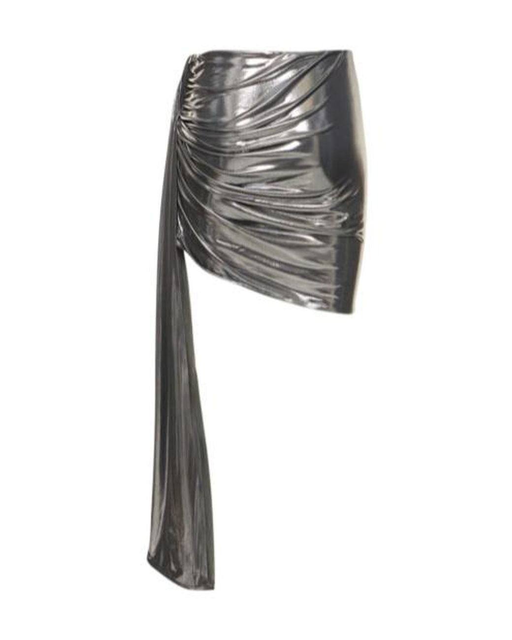 Magda Butrym Black Dropping Mini Skirt