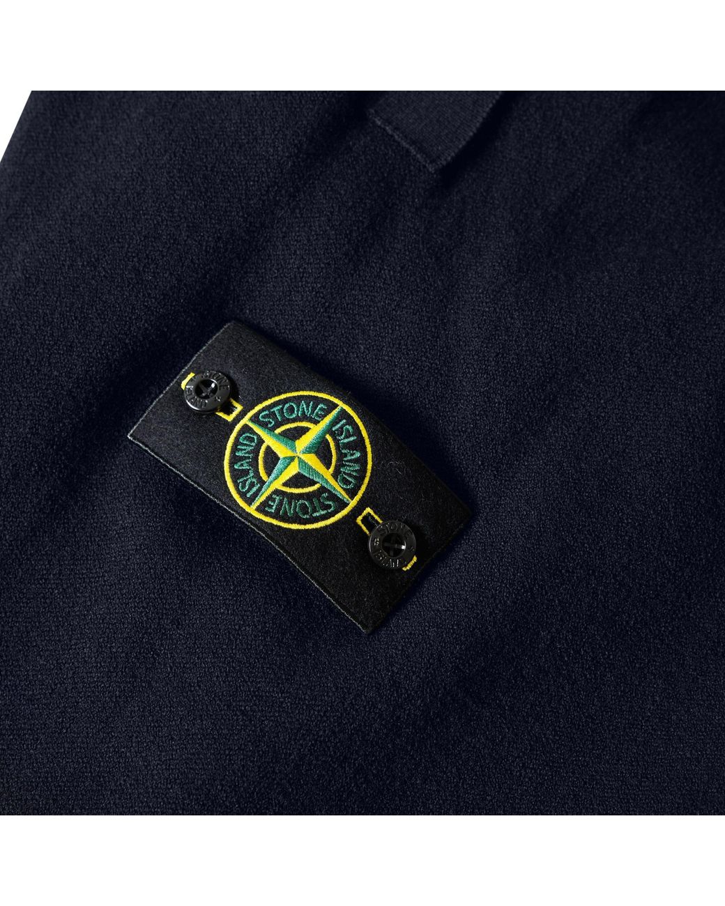 Stone Island Blue Solid Knitted Jogger Pants for men