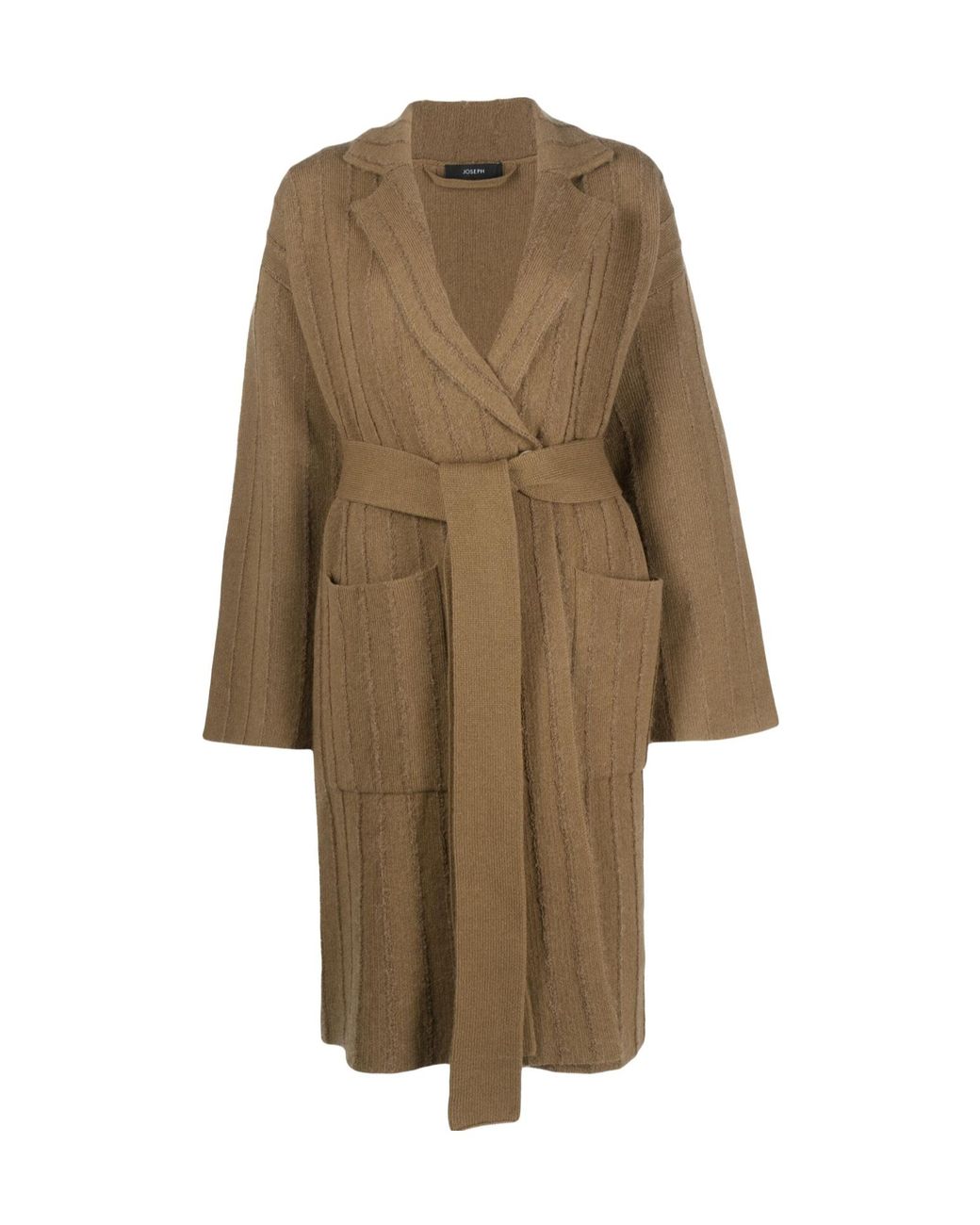 Joseph Natural Striped Belted Coat
