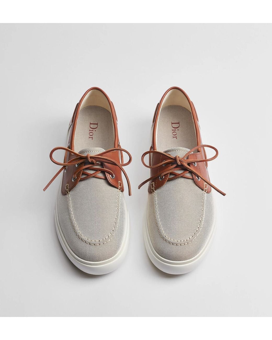 Dior Brown Lace-Up Loafers for men