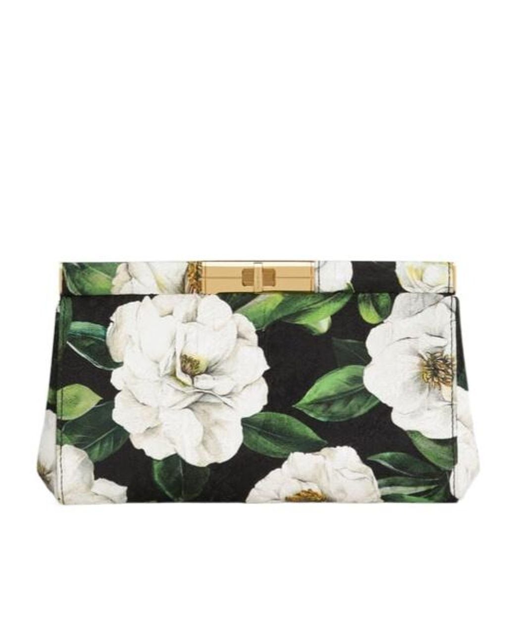 Dolce & Gabbana Green Gardenia Clutch Bag