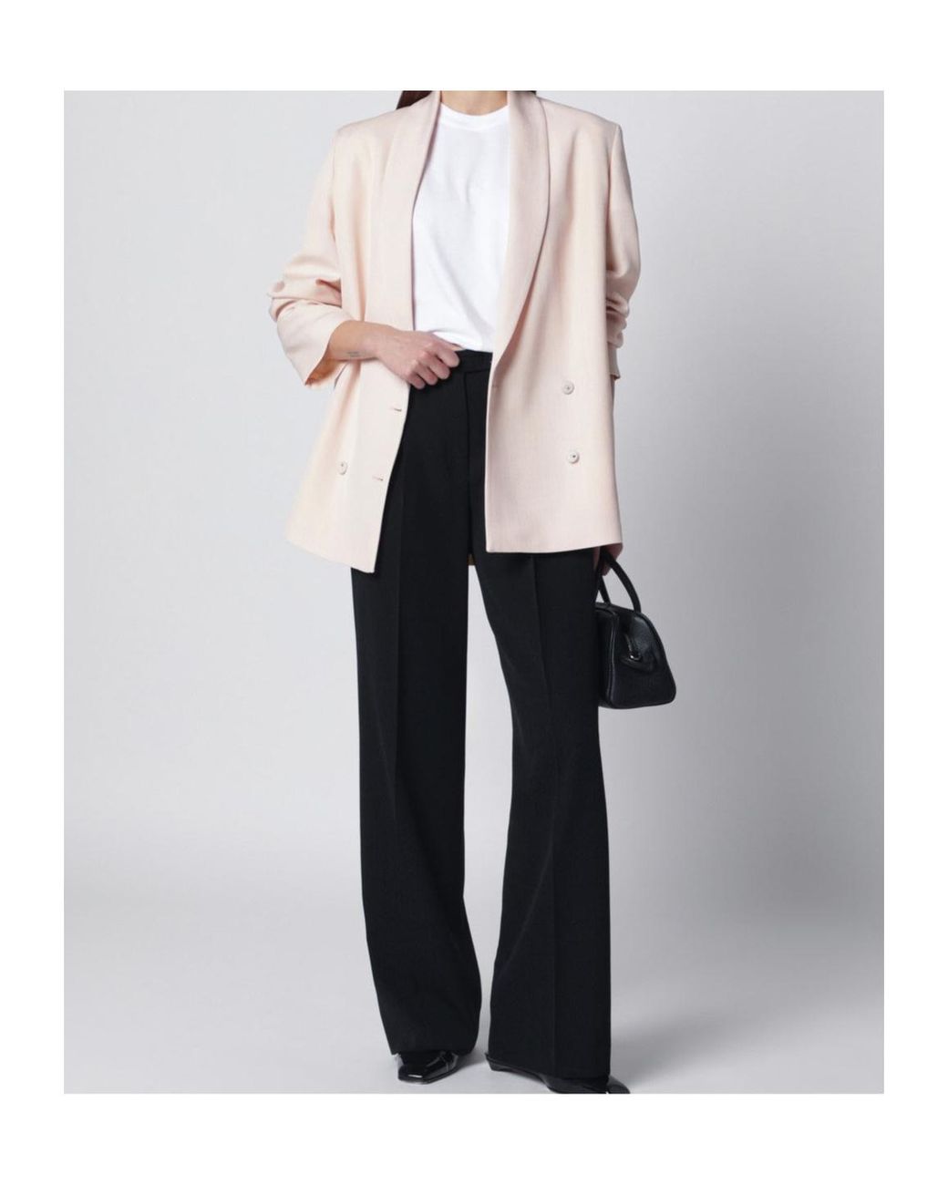 Loulou de Saison White Double-Breasted Jacket