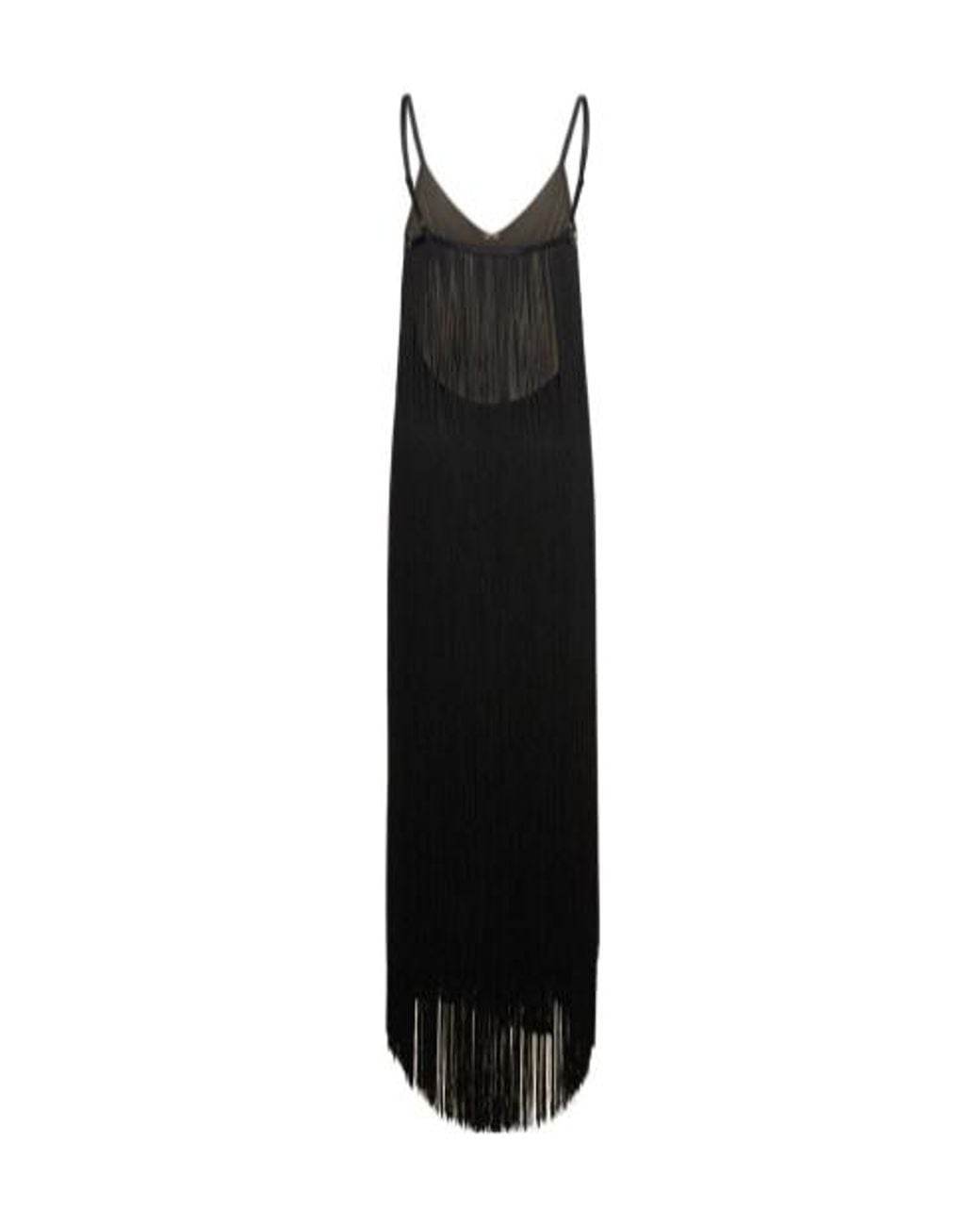 Alexander Wang Black Tassel Mesh Dress