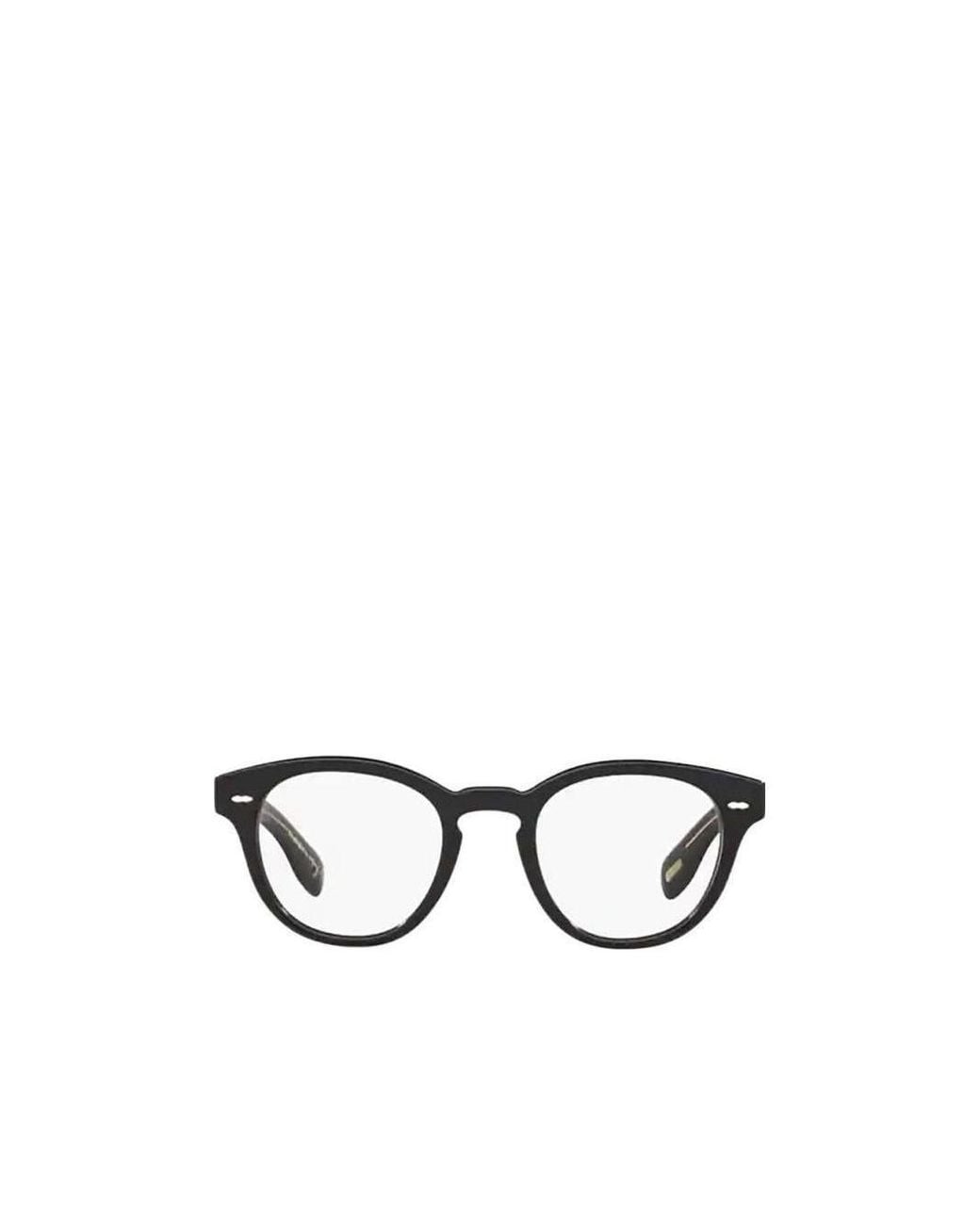 Oliver Peoples White Cary Grant Round Frame Glasses
