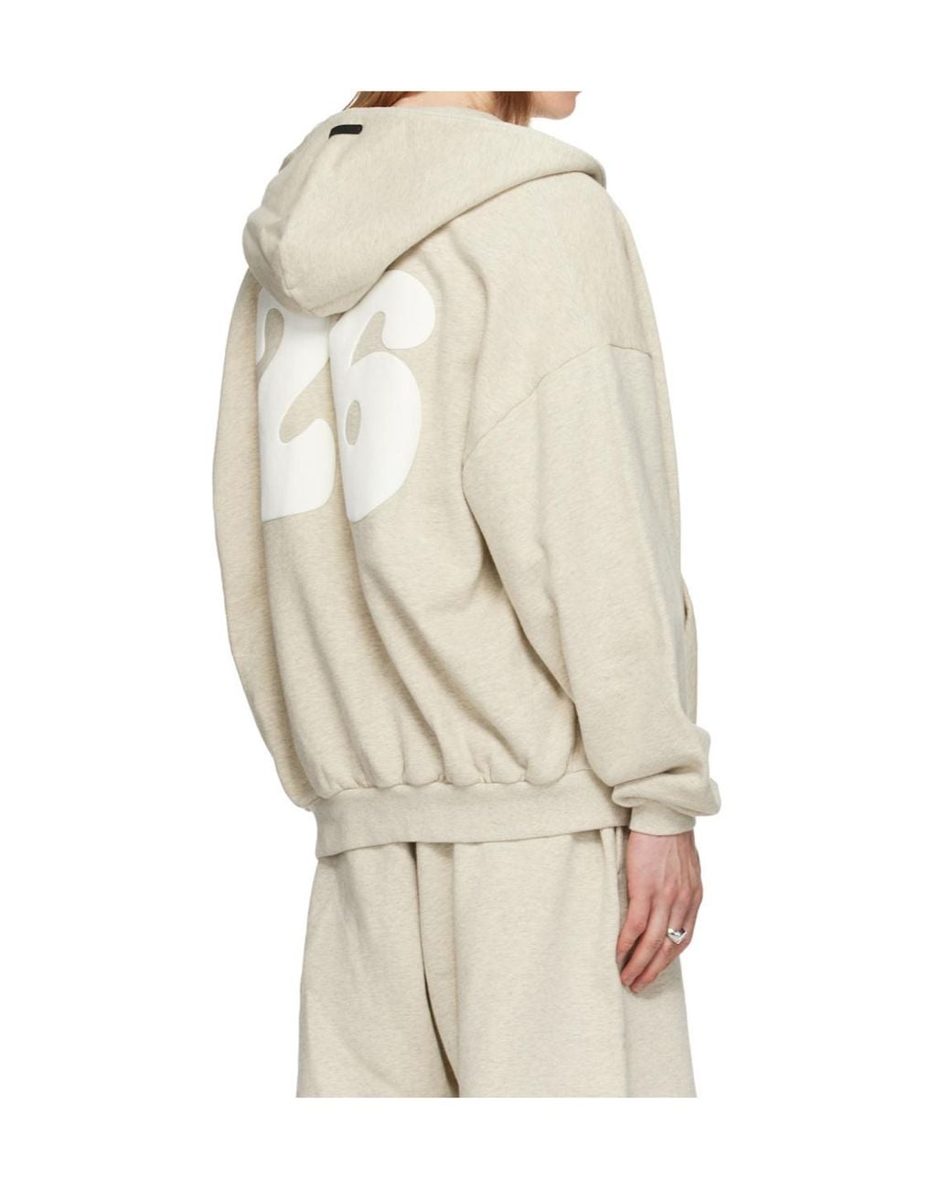 Fear Of God Natural Zippered Hoodie for men