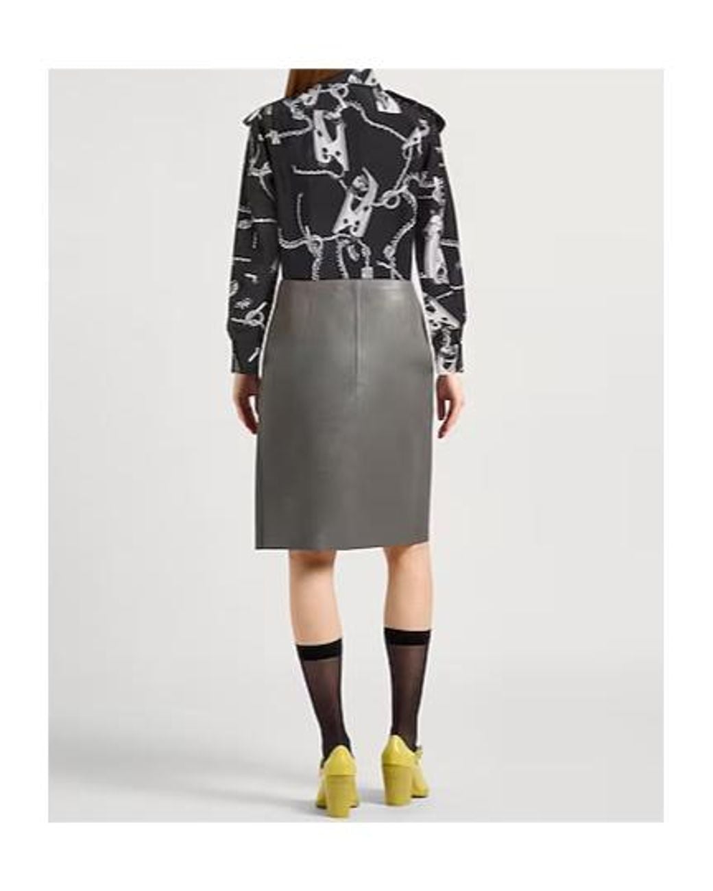 Burberry Black Patterned Shirts Blouses