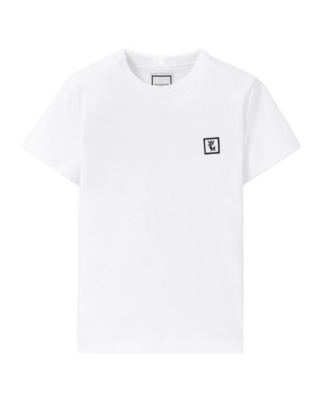 Wooyoungmi White Logo Crew Neck T-Shirt