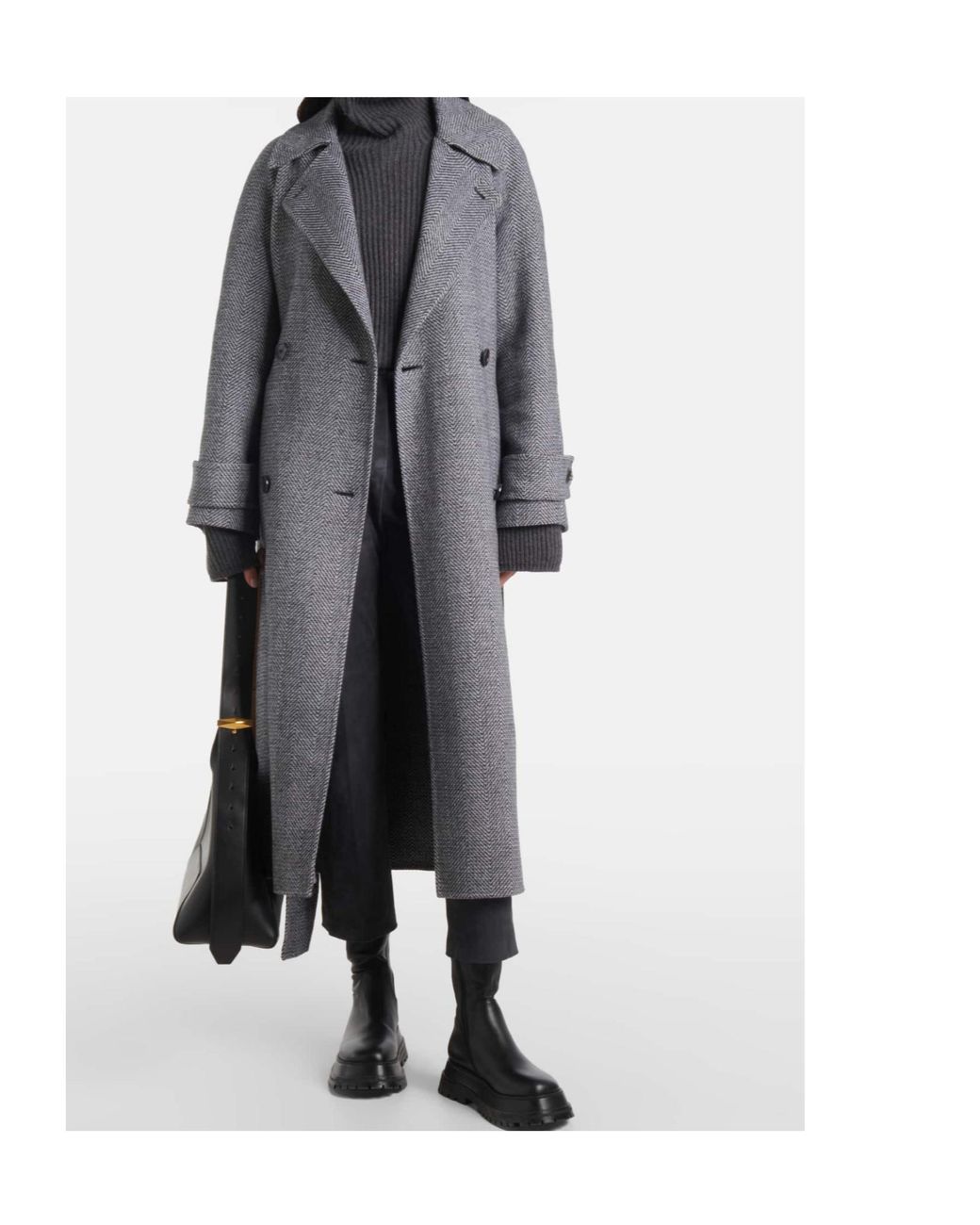 Joseph Gray Belted Coat