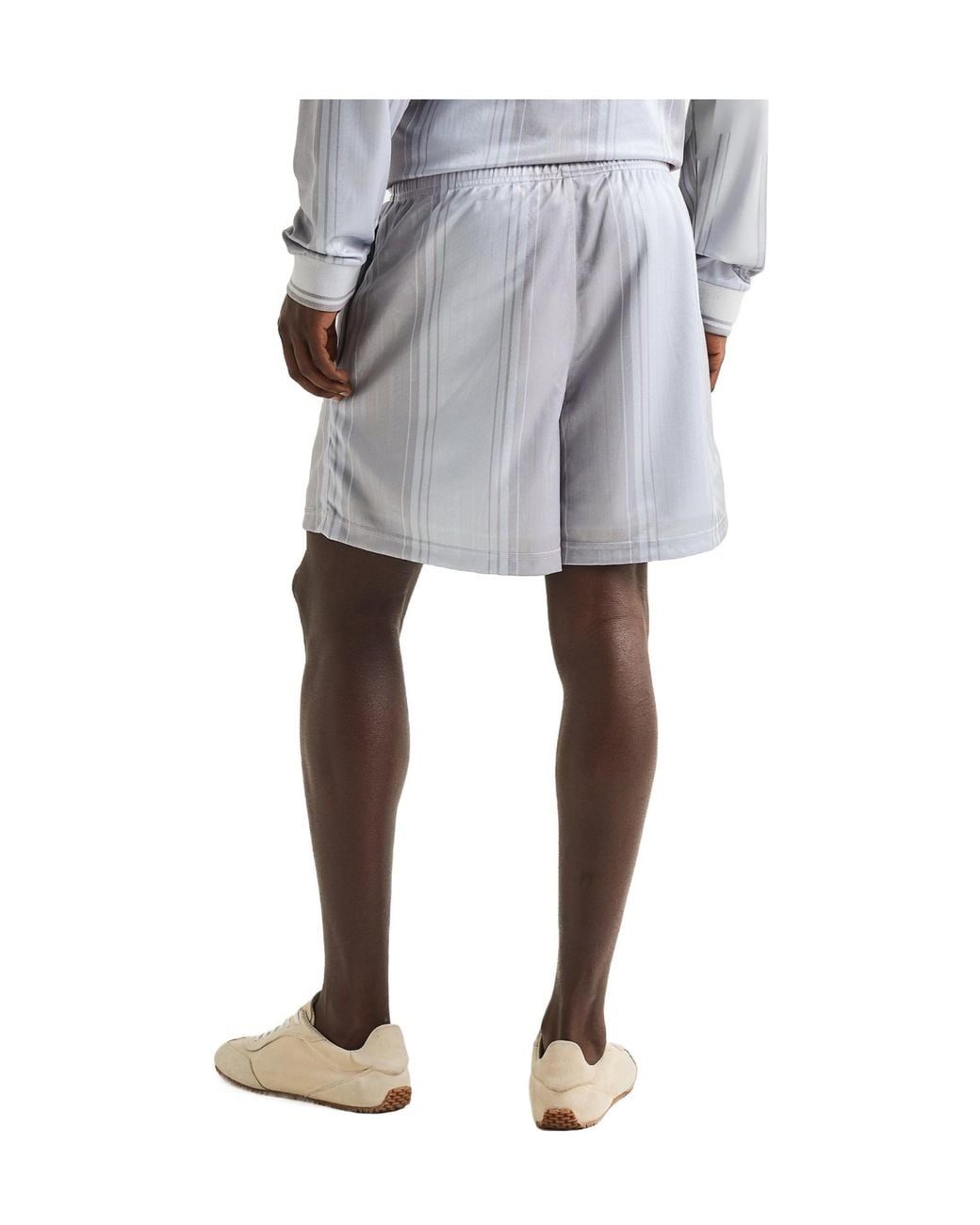 Acne Blue Woven Tracksuit Shorts for men
