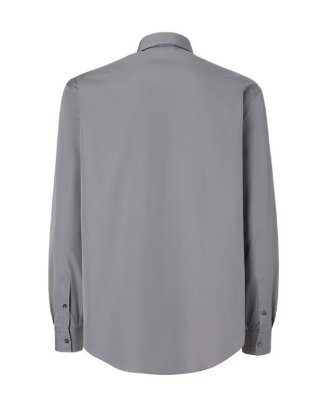 Fendi Gray Floral Cut-Out Long Sleeved Shirt for men