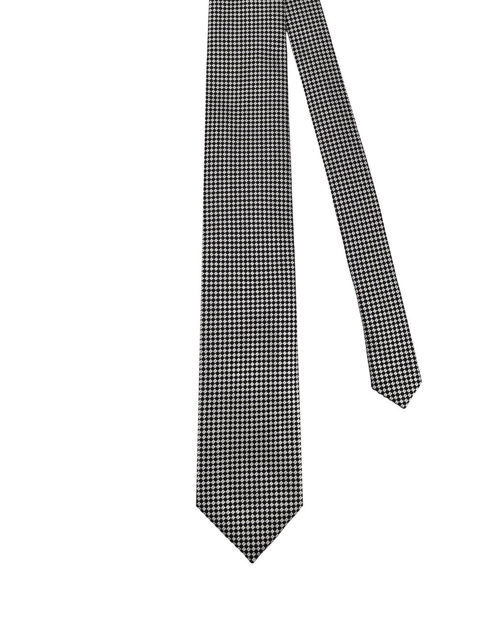 Tom Ford Pattern Tom Ford Micro Pattern Tie in Gray for Men | Lyst