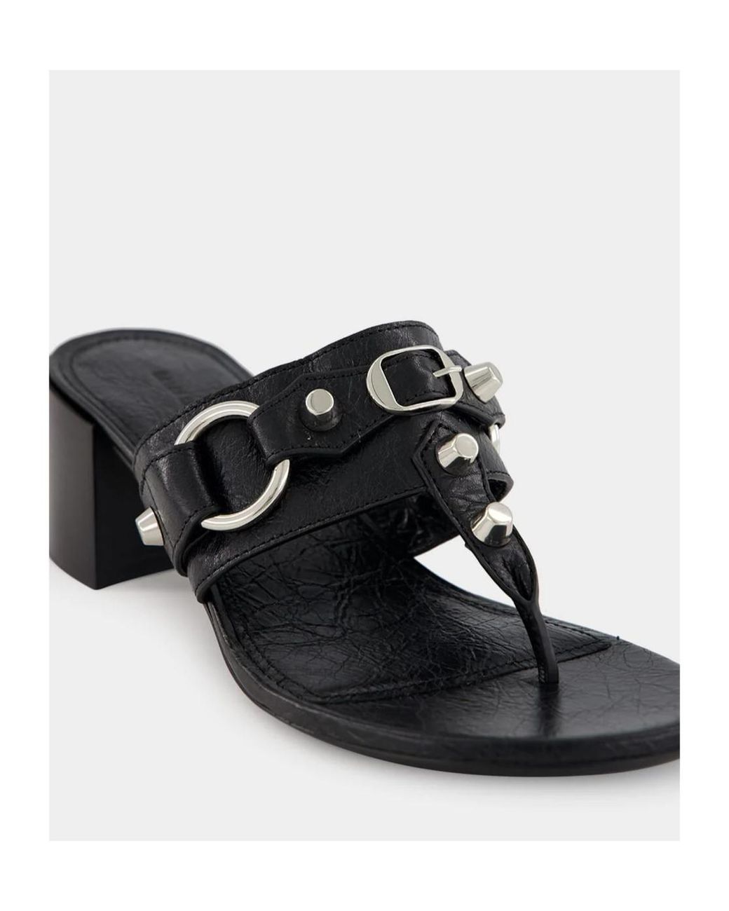 Balenciaga Black "City" 50Mm Sandals
