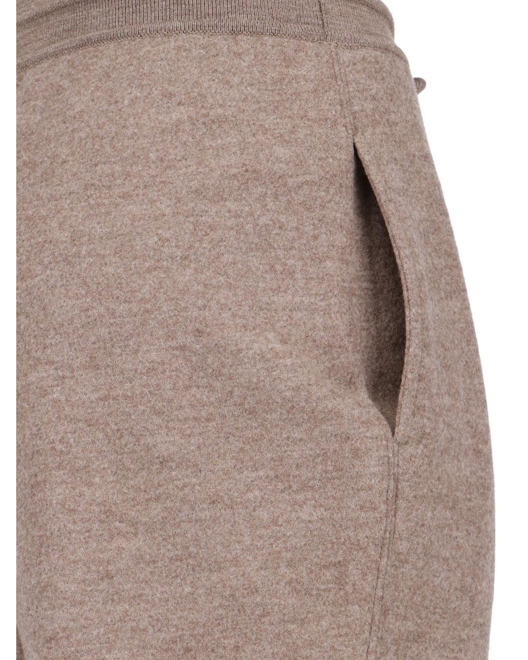 Loro Piana Brown Rassa Drawstring Trousers
